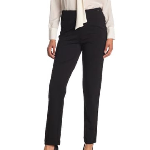 T Tahari black ponte pants - Picture 2 of 4